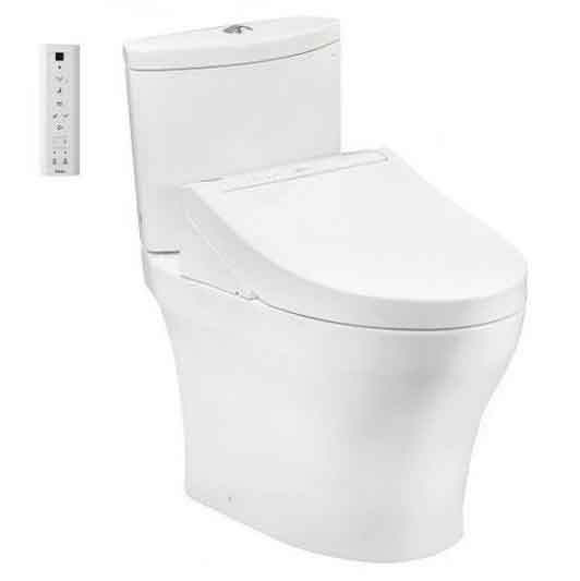 Bồn cầu hai khối kèm nắp rửa điện tử TOTO CS838DW14