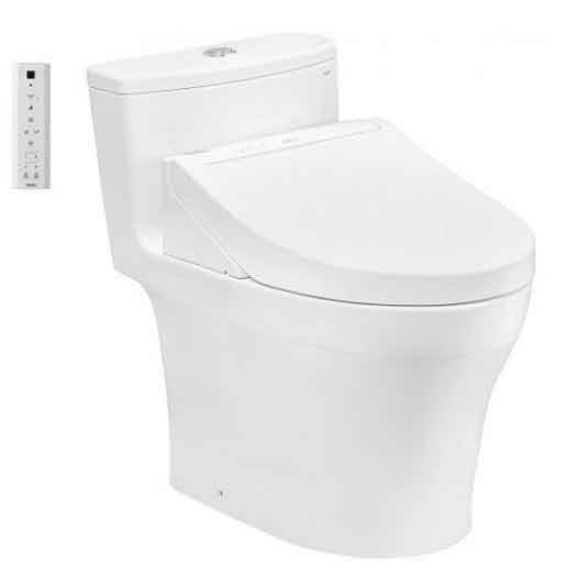 Bồn cầu một khối kèm nắp rửa điện tử TOTO MS885DW14 